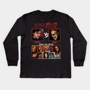 Lost Boys Fighter - Michael vs David Kids Long Sleeve T-Shirt